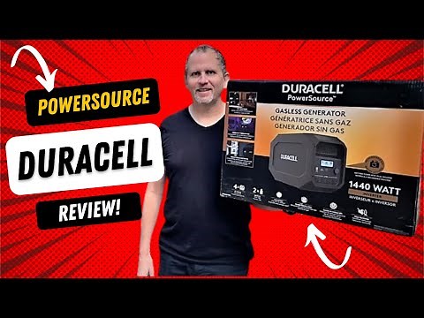 Duracell PowerSource Gasless Generator Power Backup 1440 Continuous Watts 660 Wh Solar Charging!