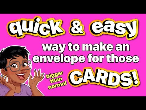 THIS SOLVES A REAL PROBLEM! ~Make Large Envelopes DIY! Quick & Easy