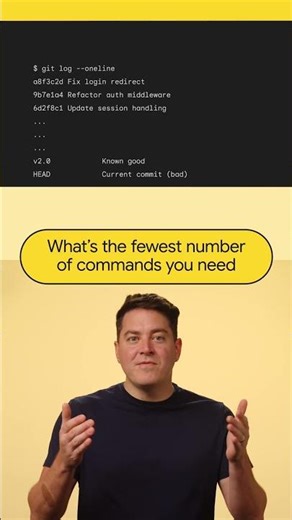 Find the commit in the fewest commands!