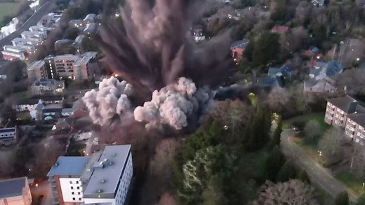 Weltkriegsbombe in Wohngebiet gesprengt