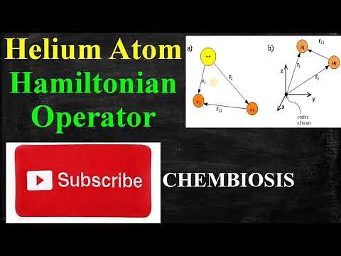 Helium atom quantum mechanical model