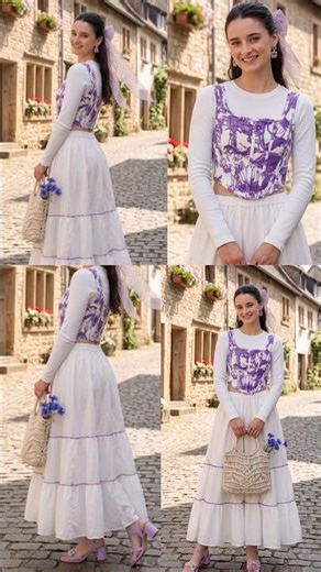 Styling the perfect summer corset & maxi skirt combo! 💜