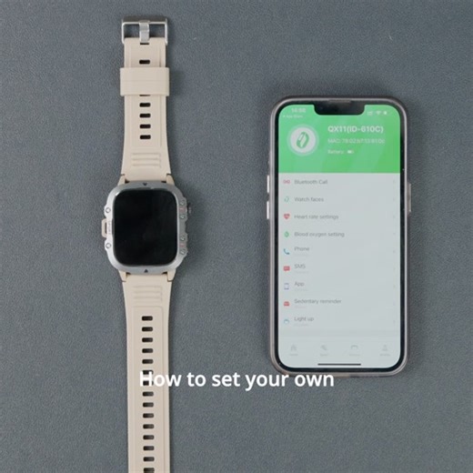 How to set your own photos as the watch QX11 face?#lifebee #smartwatches #smartwatch #watch #sportwatch #fyp #fypシ #android #apple