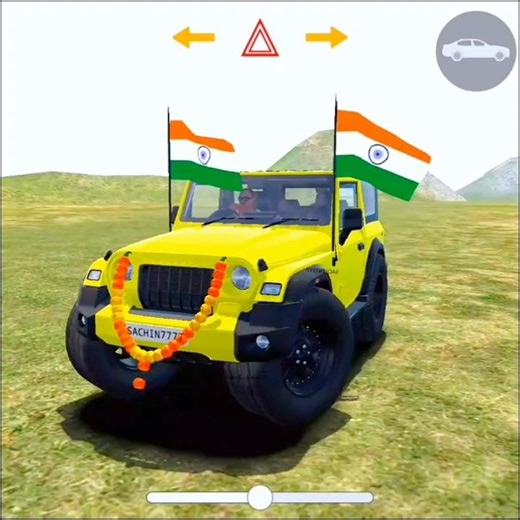 Modified Mahindra Thar (Indian car simulator 3d)thar entery #shorts