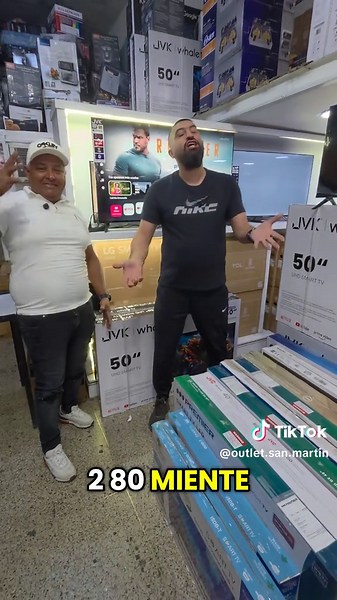 Medida real del tv 50 pulgadas #combos #tvsmart #outletsanmartin #electrodomesticos #vanity