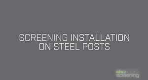 Installing EKODECK Screening on Steel Posts is not as complicated as you think it is! Ekodeck Screening guarantees longevity and stability! WATCH THE VIDEO and find out how to properly install Ekodeck Screening! #Ekologix www.ekologix.com.au/ekodeck-screening | Ekodeck