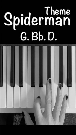 How to play Spiderman theme on piano, #spiderman #pianotutorial for beginners