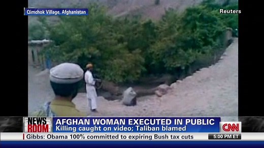 Afghan woman executed in public