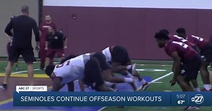FSU football team continues off-season conditioning training