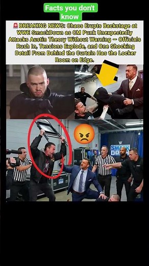 CM Punk Snaps Backstage 😱 WWE Chaos Shocks SmackDown#shorts #viralvideo #cmpunk #austintexas #usa#uk