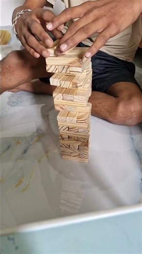 Live playing tower Game#jenga #game #tumblingtowerblocks