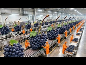 Inside a Modern Grape Processing Plant: From Fresh Grapes to Premium Wine (The Entire Process)