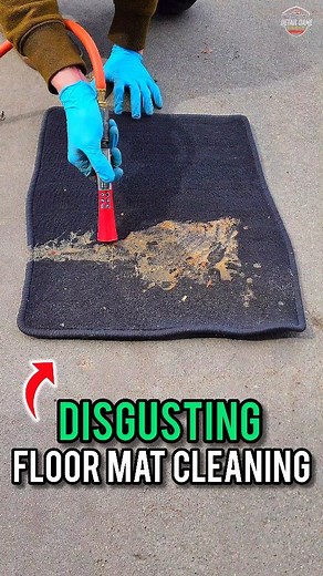 Dane Shemwell | Barn Find Detailer 🚘💕 on Instagram: "Cleaning PUKE From Floor Mat 🚘💕 #Satisfying #Detailing #DetailDane #ClassicCars #BarnFind #AbandonedCars #PressureWashing . Subscribe to my YouTube Channel! 🎥🔥 LINK IN BIO 👀 . 🔥 CLEANER: Foam Force @silersales 🌪 BLOW OUT TORNADOR TOOL: @tornadortools Mini . 🤑 Buy all Products & Tools @silersales 10% Off Using Code: Detail_Dane . #autodetailing #detail #detailingworld #detailingaddicts #asmrvideo #asmrsounds #asmrcarcleaning #Cleaning