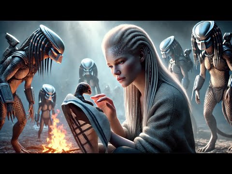 The Predator Mothers Watched in Silence — The Human Was Drying Their Cubs by the Fire | SCIFI |