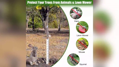 3 Pcs Tree Trunk Protector, 3 Sizes Plastic Spiral Tree Guard Tree Protectors, Tree Trunk Protector Guard, Tree Guards Trunk Protector, Protect Trees from Deer, Rabbit, Rodents, Mowers(3Pcs,3 Sizes)