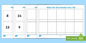 Make Your Own Number Line 1-20 Worksheet
