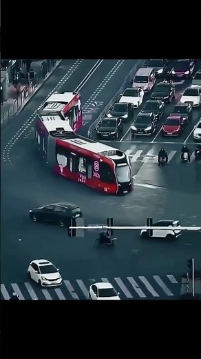 China built a trackless train guided by sensors instead of rails