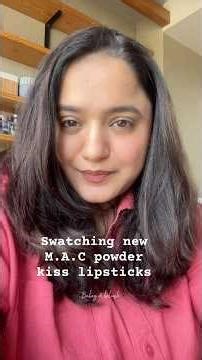 Powder kiss lipstick #lipstickreview #maclipstick #lipstickswatch #makeuptutorial #beautycommunity