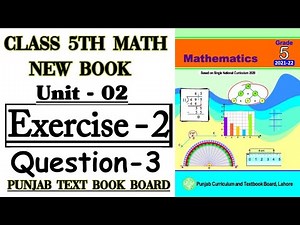 Class 5th Math New Book-Unit 2-Exercise 2 Q3-5th Math Chapter 2 Exercise 2 Q3-How to find the LCM
