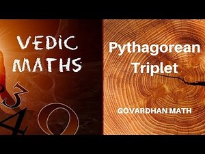 Vedic Mathematics: Pythagorean Triplet