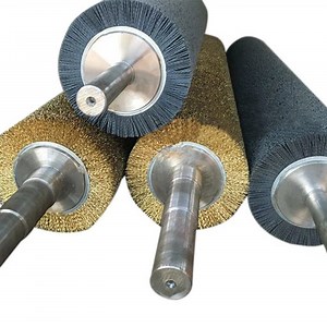 [Hot Item] Industrial Wire Spiral Coil Cylinder Roller Brush Brass Steel Wire Cylinder Roller Polishing Brush