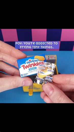 Cass Meets Mini on Instagram: "Tag your Twinkie 👯‍♀️💜 @hostess_snacks in the Deep Fryer 😋 @officialminiverse Real Brands & Fryer #miniverse #new #recipes #munchies #fblifestyle"