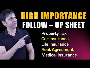 High Importance FOLLOW-UP Sheet / Follow-up Sheet Excel