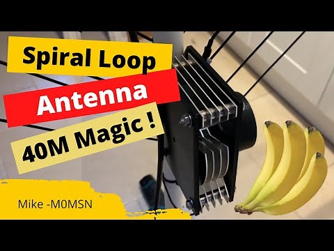 HAM RADIO: 40M Spiral Magnetic Loop Antenna. Build a Loop antenna