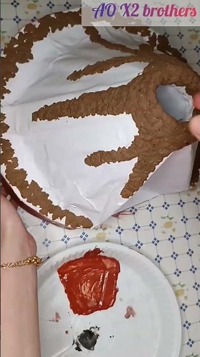 A volcano model project just from cardboard/Inside the volcano+labelling its parts.#projects.