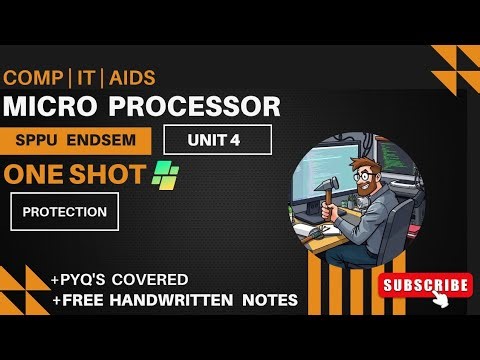 Microprocessor | Unit 4 Protection | Sppu Se sem 4 One Shot ‎
