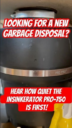 Quietest Garbage Disposal! Hear how quiet the Insinkerator Pro-750 3/4HP disposal is HERE! #disposal
