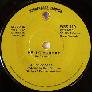 Alice Cooper - Hello Hurray / Generation Landslide