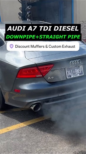 Exhaust Addicts on Instagram: "2017 Audi A7 TDI Diesel Exhaust Sound w/ Downpipes & Straight Pipes! . Check out our website>>>exhaustaddicts.com . DM us for prices and info! . Call us at 615-612-6244! . Located at Discount Muffler & Custom Exhaust 3560 Dickerson Pike Nashville, TN! . #exhaustaddicts #audi #audia7 #auditdi #tdi #diesel #downpipe #straightpipe #exhaust #exhaustsound #exhaustsystem #audipower #instagram #reels #reelsinstagram"