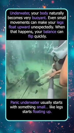 She Suddenly Flips Upside Down Underwater