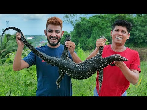 10 Kg BIGGEST LIZARD BBQ | Yummy Monitor Lizard BBQ Recipe | Cooking Skill