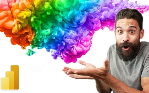 在 Power BI 中启用更多颜色选项 I 动态渐变