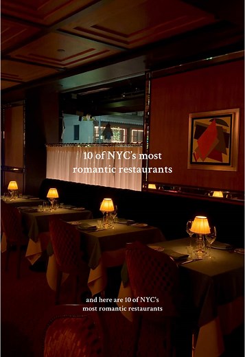 Top 10 Romantic Restaurants in NYC for Date Night