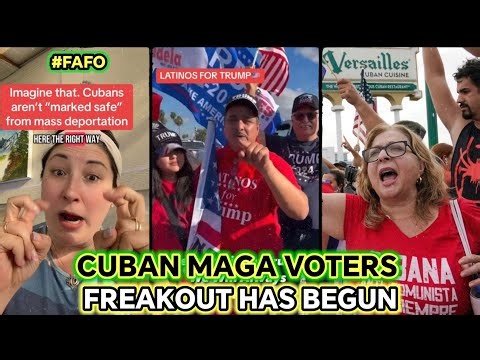 CUBAN MAGA Voters Are FROZEN In Fear & REGRET Their Vote As Trump Revokes Legal Status #FAFO SEASON