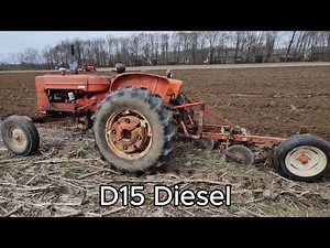 Allis Chalmers D15 Series 2 Diesel Plowing with an Explanation of Traction Booster for the D Series