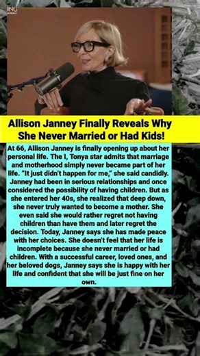 Allison Janney Finally Reveals Why She Never Married or Had Kids! #shorts