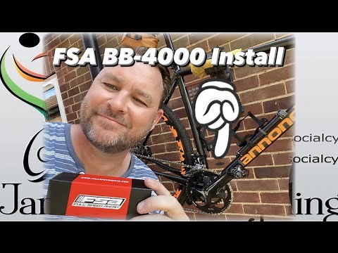 FSA Bottom Bracket BB-4000 install on my Cannondale Topstone | Removal of FSA Omega Crankset #howto