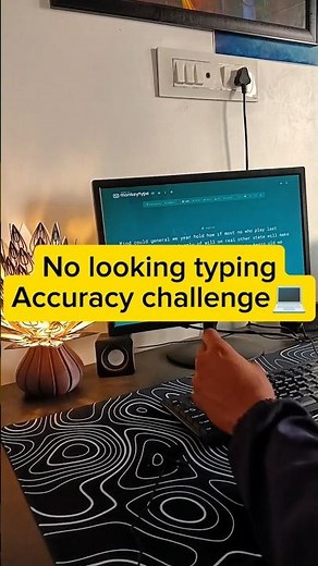 Typing practice without looking 💻| Accuracy challenge📈