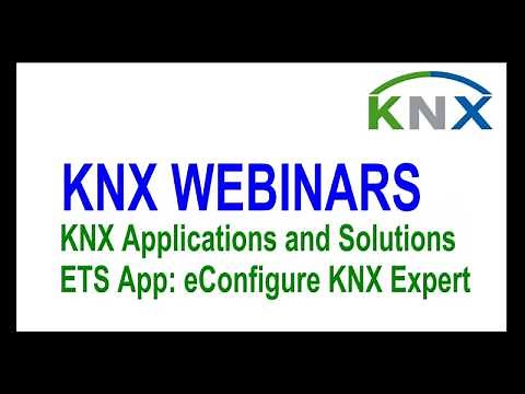 KNX Applications and Solutions Webinar eConfigure App featuring Schneider Electric