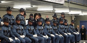 12 cadets receive their Maine State Police badge