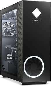 HP Omen 30L Gaming PC, NVIDIA GeForce RTX 3090, 11th Gen Intel Core i9-11900KF, HyperX 32 GB RAM, 1 TB SSD, Windows 10 Pro, Wi-Fi 6 & Bluetooth 5, Liquid Cooling, RGB Lighting (GT13-1090, 2021)