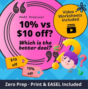 Percents & Money Real-Life Math Project | Coupons, Financial Literacy
