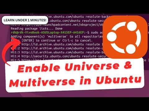 How To Enable Universe and Multiverse Software Repositories in Ubuntu