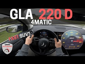 Mercedes GLA 220d 4MATIC 190HP H247 | BEST Mercedes SUV Model? Acceleration 0-100 AUTOBAHN