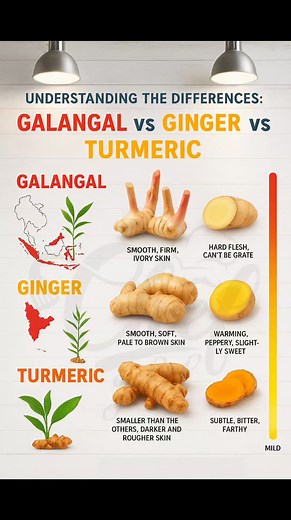 UNDERSTANDING THE DIFFERENCES GALANGAL vs GINGER vs TURMERIC | Chef Jahed