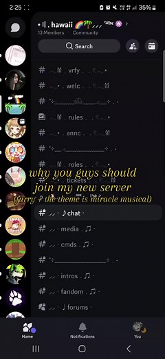 a few of you dmed me wanting a server so I MADE ONE!!!! its only a little incomplete (i need to make a levelling system and add disboard) but other than that we're all finished :÷ // #furryfandom #furry #fursuiter #tallyhall #miraclemusical